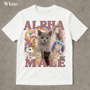 Alpha Male Funny Kitten Shirt, Funny Cat Meme Shirt, Boyfriend Gift, Father  262